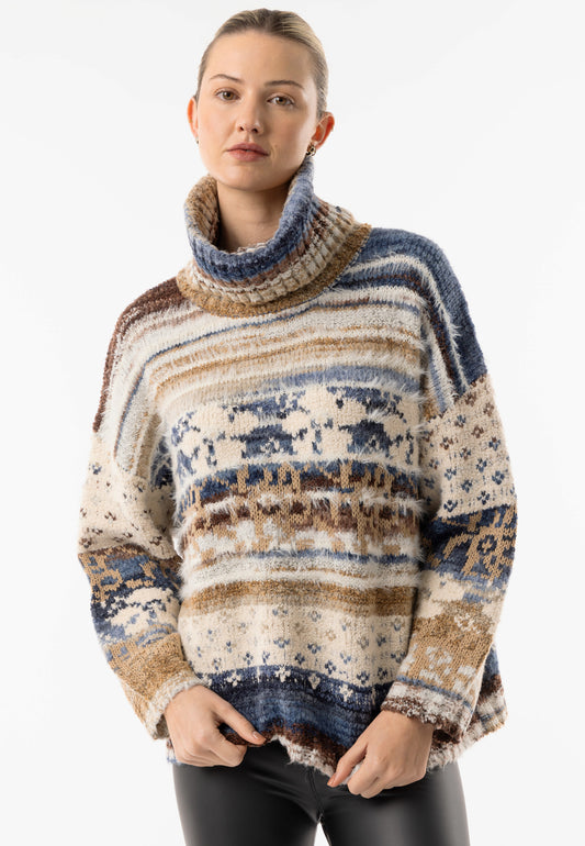 Lake Tahoe Roll Neck Knit Jumper - ANGELEYE