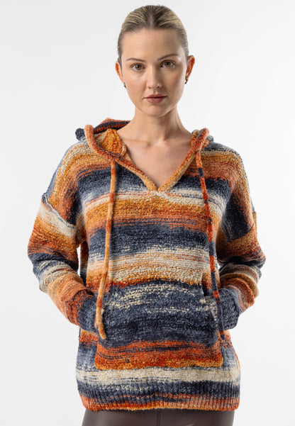 Californian Knit Hoodie with Front Pocket - ANGELEYE