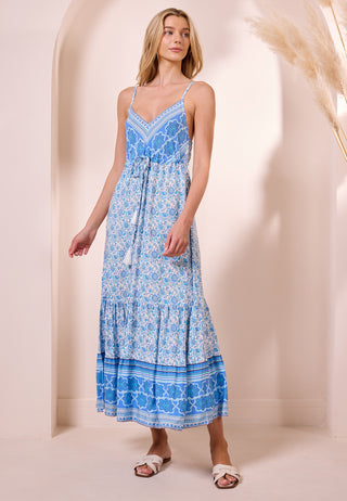 Blue Cami Boho Maxi Dress | ANGELEYE Blue Cami Boho Maxi Dress | ANGELEYE