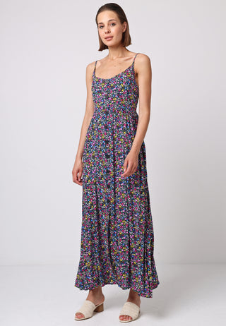 Cami Shirred Back Button Detail Maxi Dress - ANGELEYE