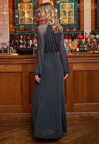 Maxi Mesh Dress in Green