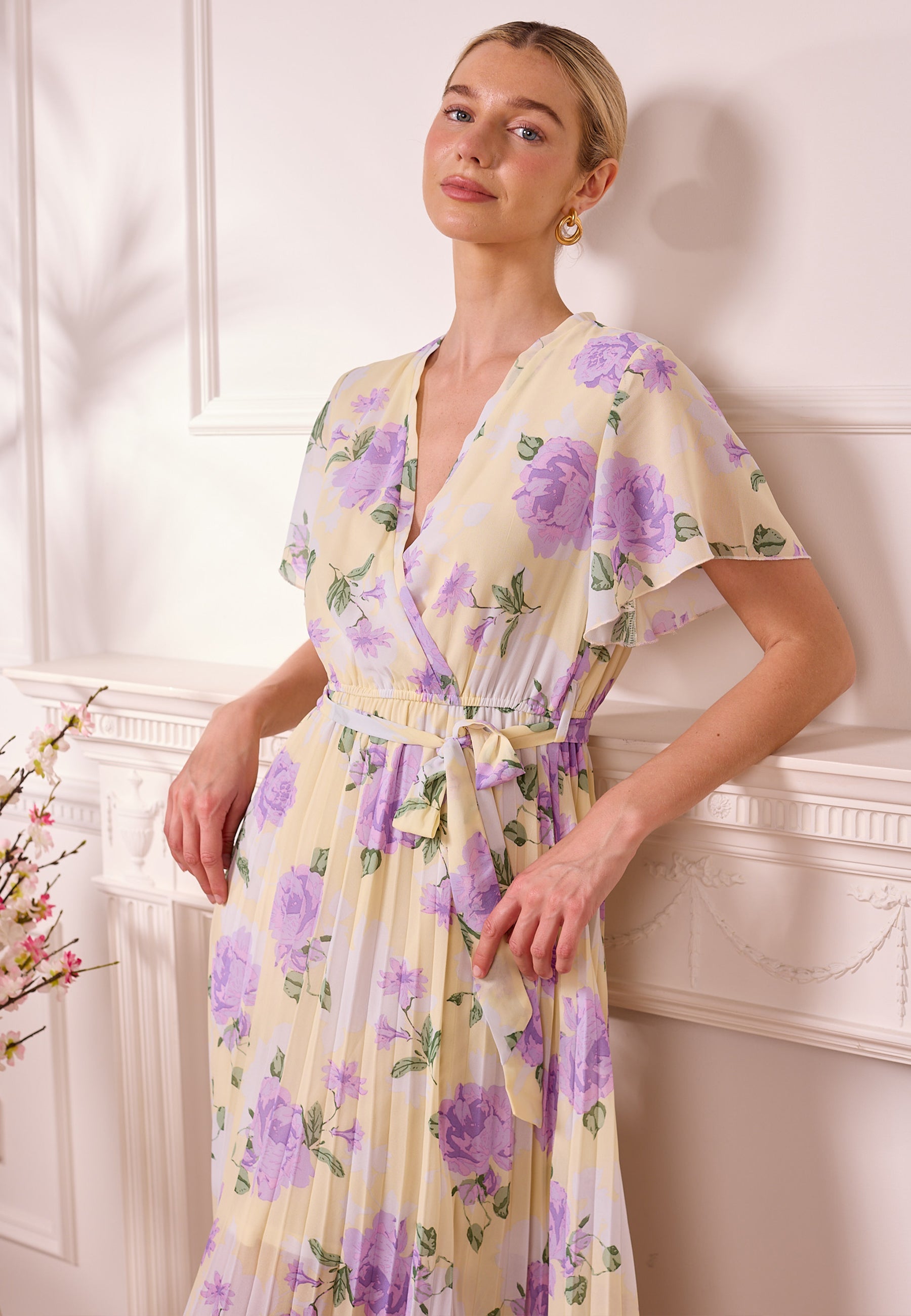 yellow purple dress purple and yellow dress Purple Peplum African Print Dress