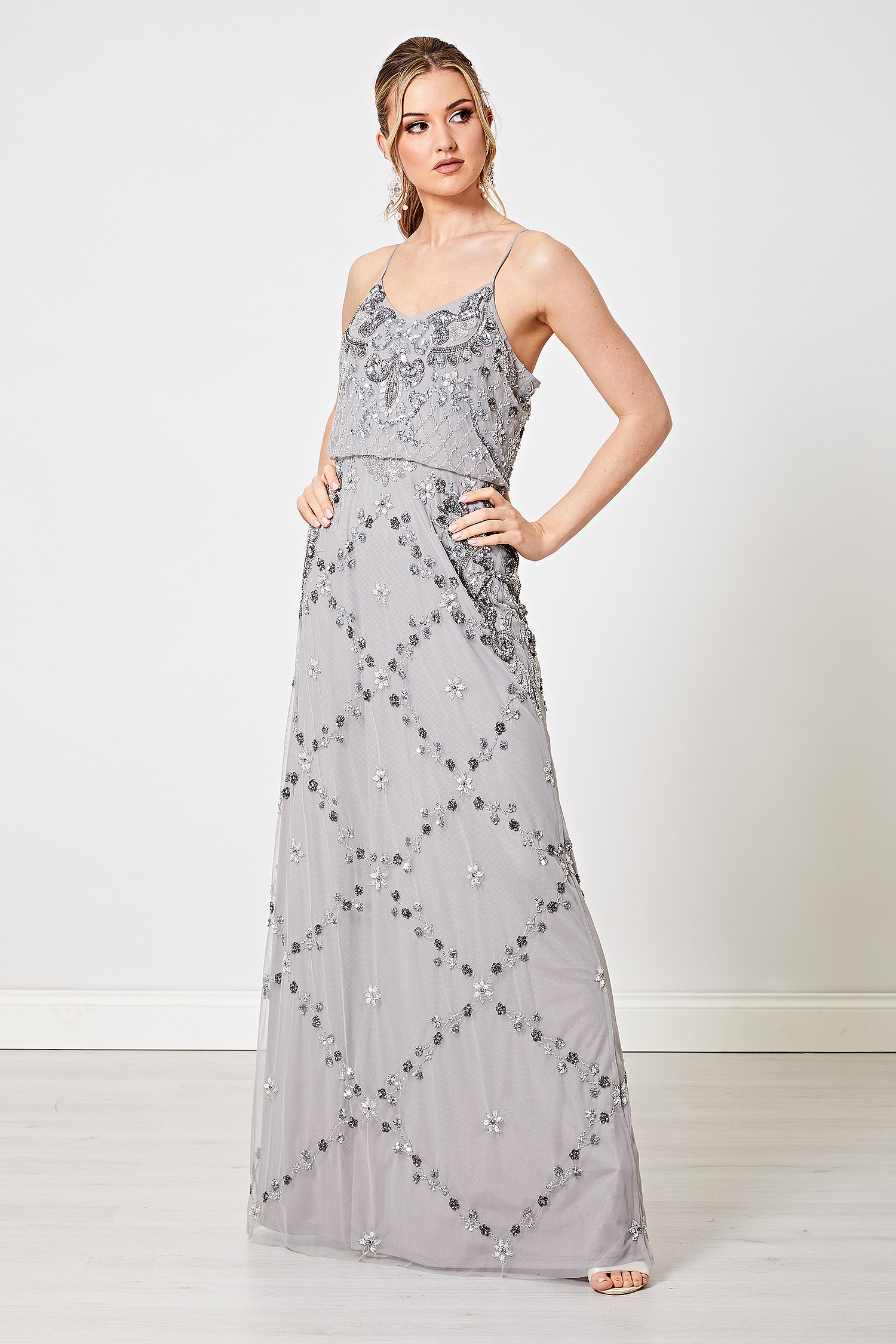 light grey maxi